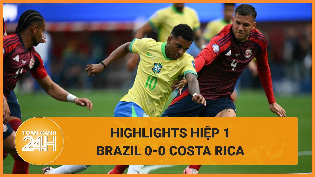 [HIGHLIGHTS HIỆP 1] Brazil vs Costa Rica: Selecao bắn phá liên tục nhưng không ăn thua