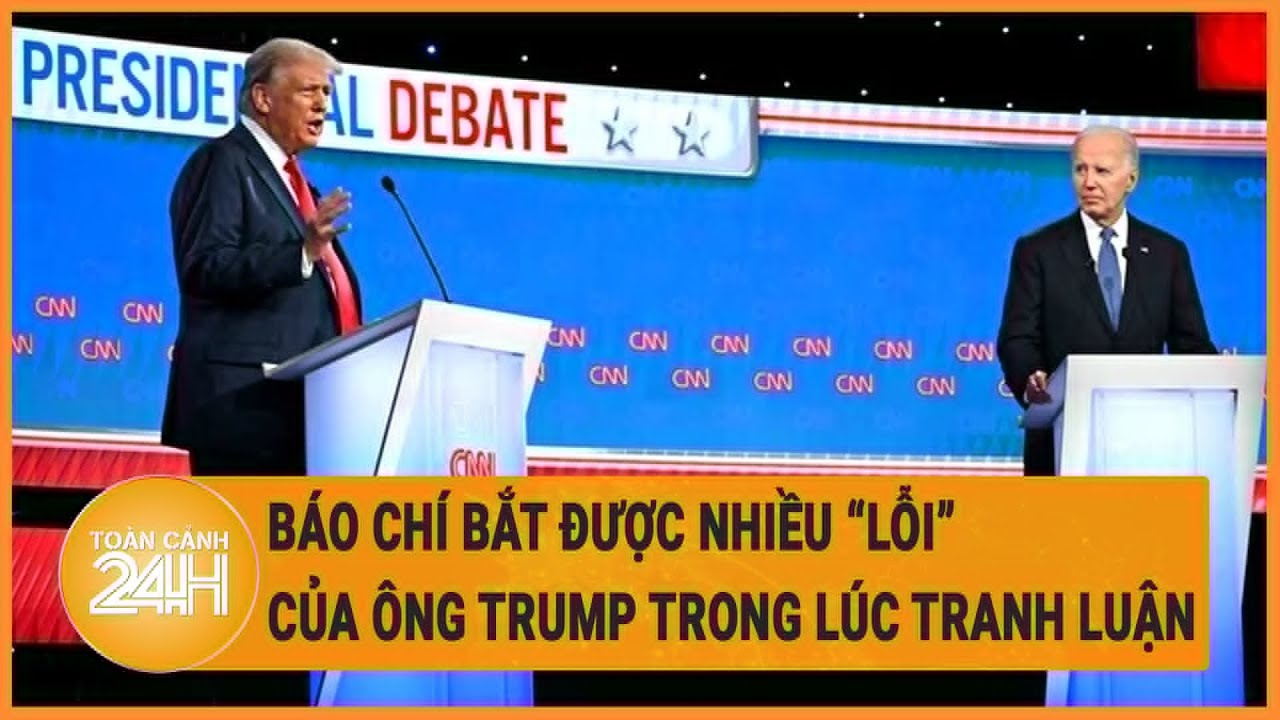 Báo chí bắt được nhiều “lỗi” của ông Trump trong lúc tranh luận