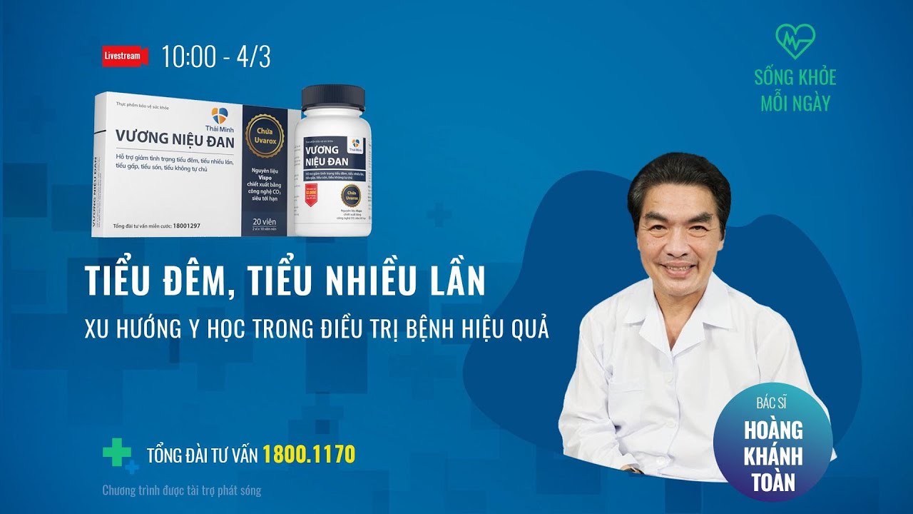 [Sống khoẻ mỗi ngày] Tiểu đêm, tiểu nhiều lần, nguyên nhân và cách cải thiện an toàn, hiệu quả