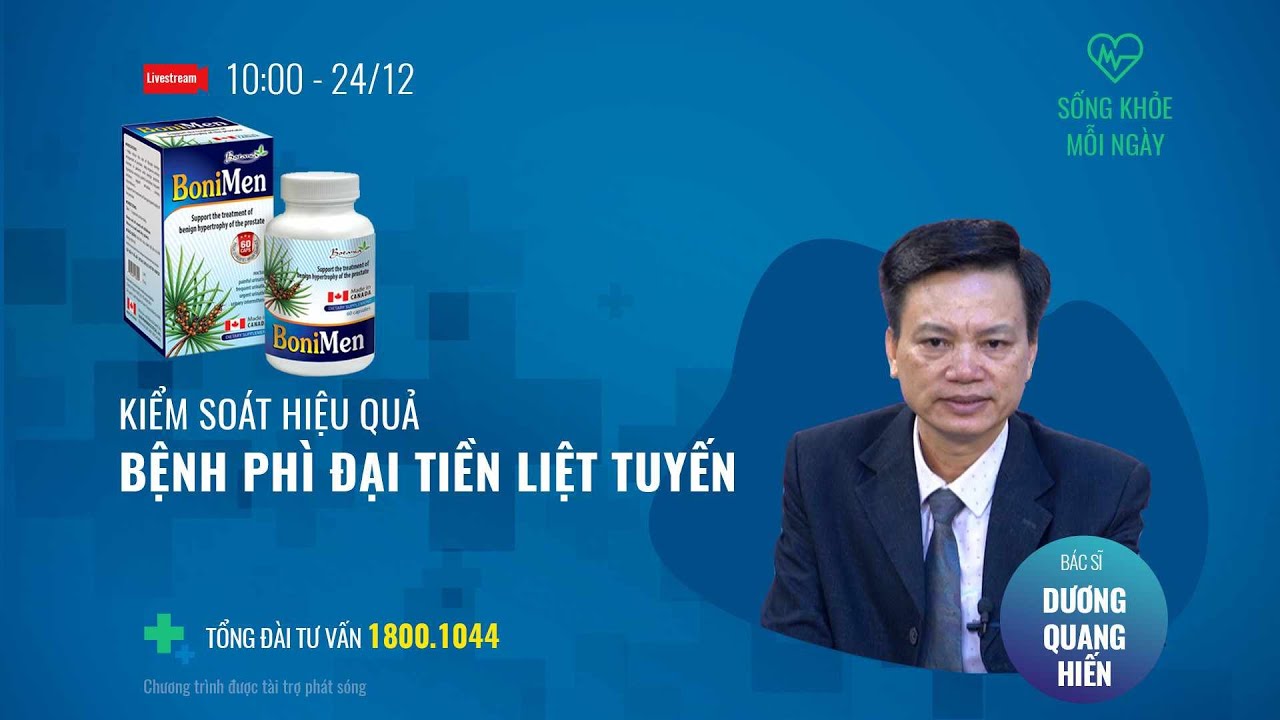 [Sống khoẻ mỗi ngày] Kiểm soát bệnh phì đại tiền liệt tuyến | Cuộc sống 24h