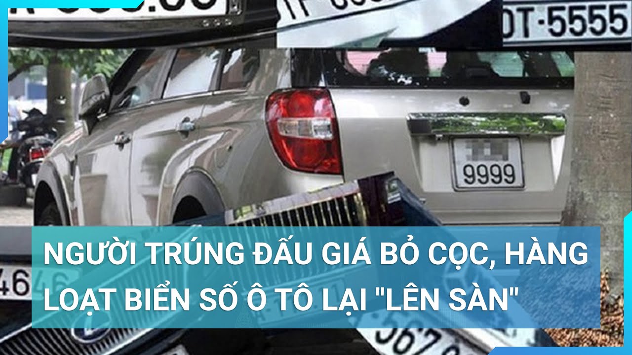 Người trúng đấu giá bỏ cọc, hàng loạt biển số ô tô lại "lên sàn" | Cuộc sống 24h