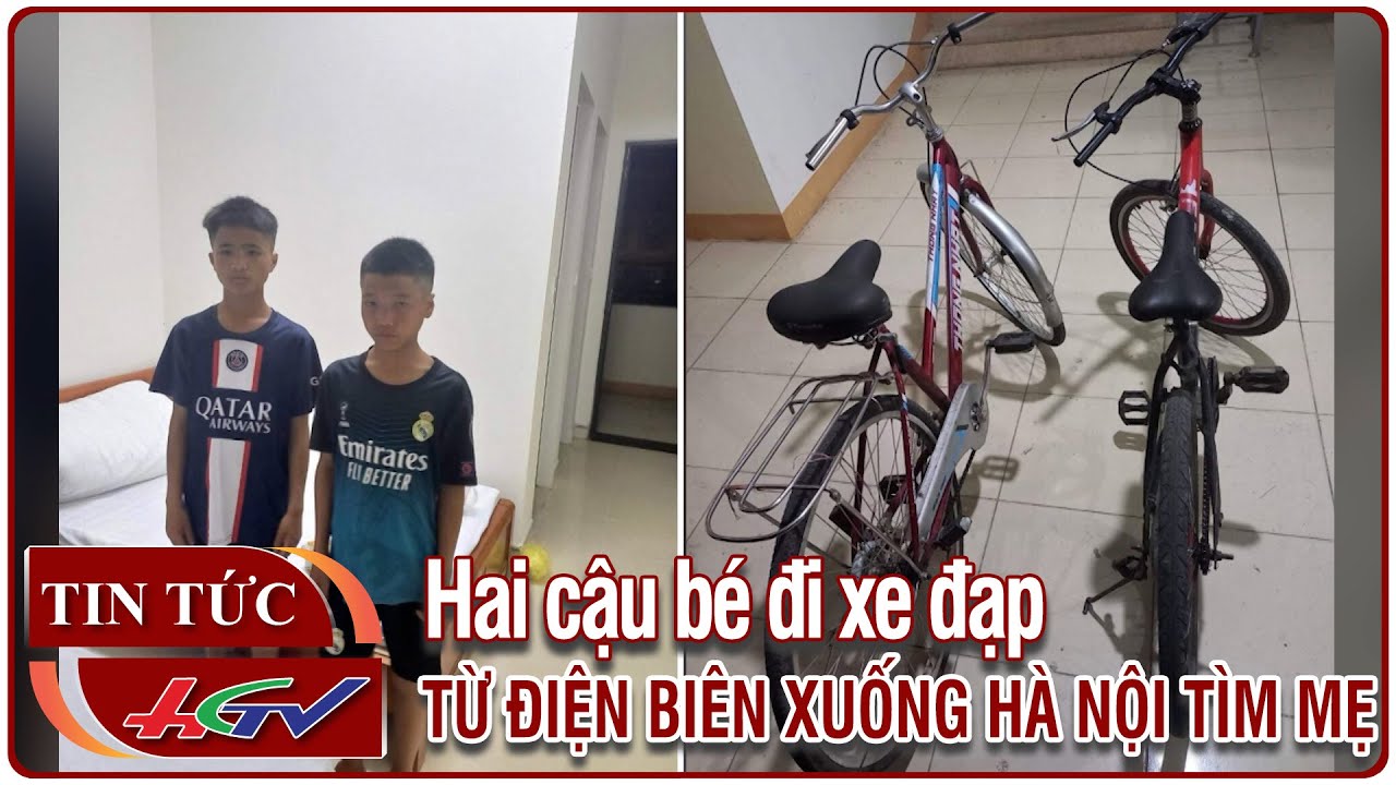 Hai cậu bé đi xe đạp từ Điện Biên xuống Hà Nội tìm mẹ | Tin nóng Mekong