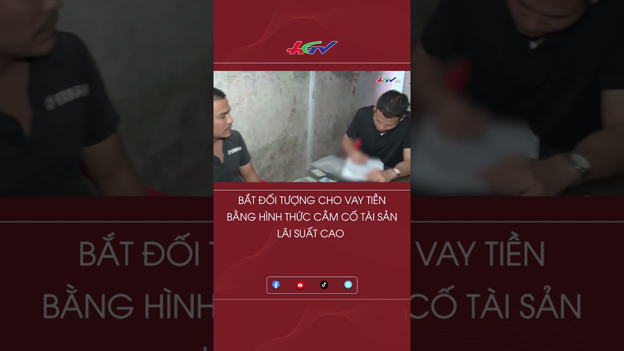 Bắt đối tượng cho vay tiền bằng hình thức cầm cố tài sản lãi suất cao  #shorts | Tin nóng Mekong