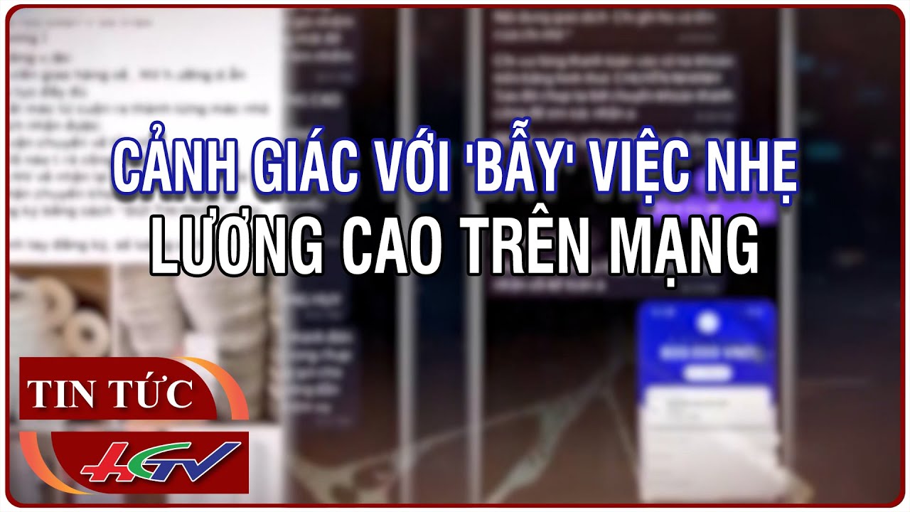 Cảnh giác với 'bẫy' việc nhẹ, lương cao trên mạng | Tin nóng Mekong