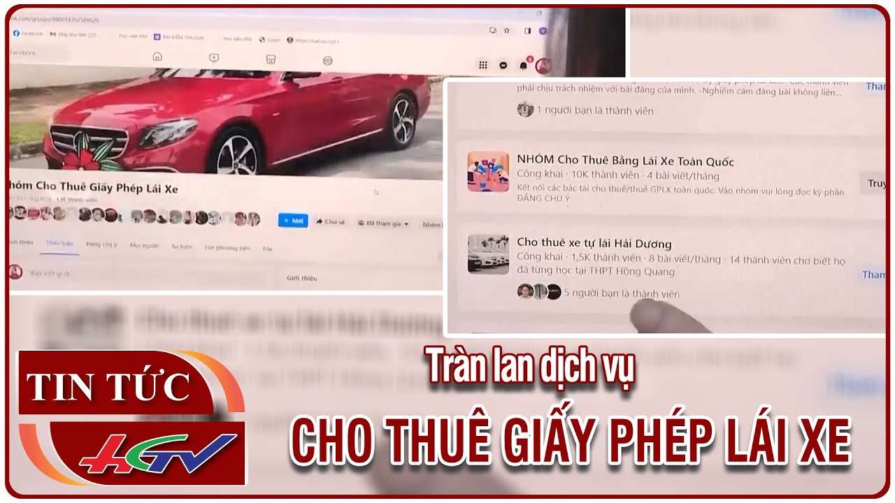 Tràn lan dịch vụ cho thuê giấy phép lái xe | Tin nóng Mekong