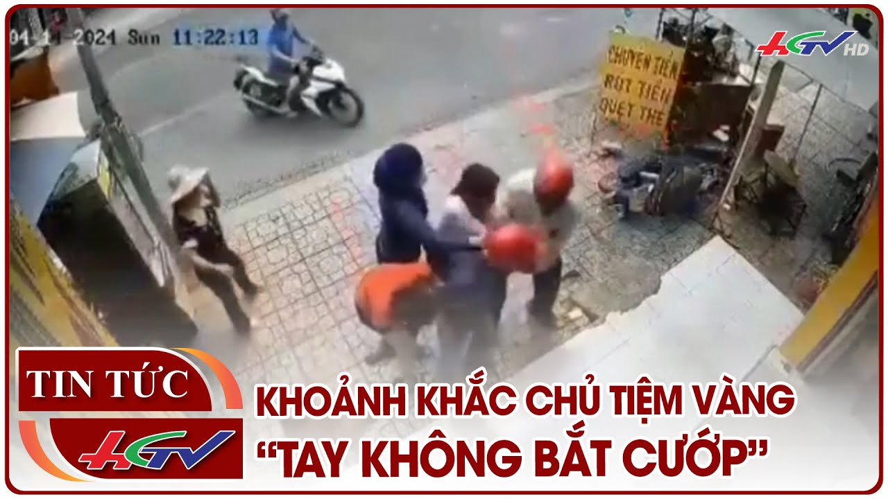 Khoảnh khắc chủ tiệm vàng “Tay không bắt cướp” | Tin nóng Mekong