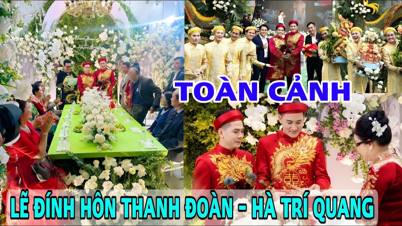 Toàn cảnh Lễ đính hôn Hà Trí Quang - Thanh Đoàn lớn nhất miền Tây. MC hải ngoại, bê tráp toàn thứ dữ