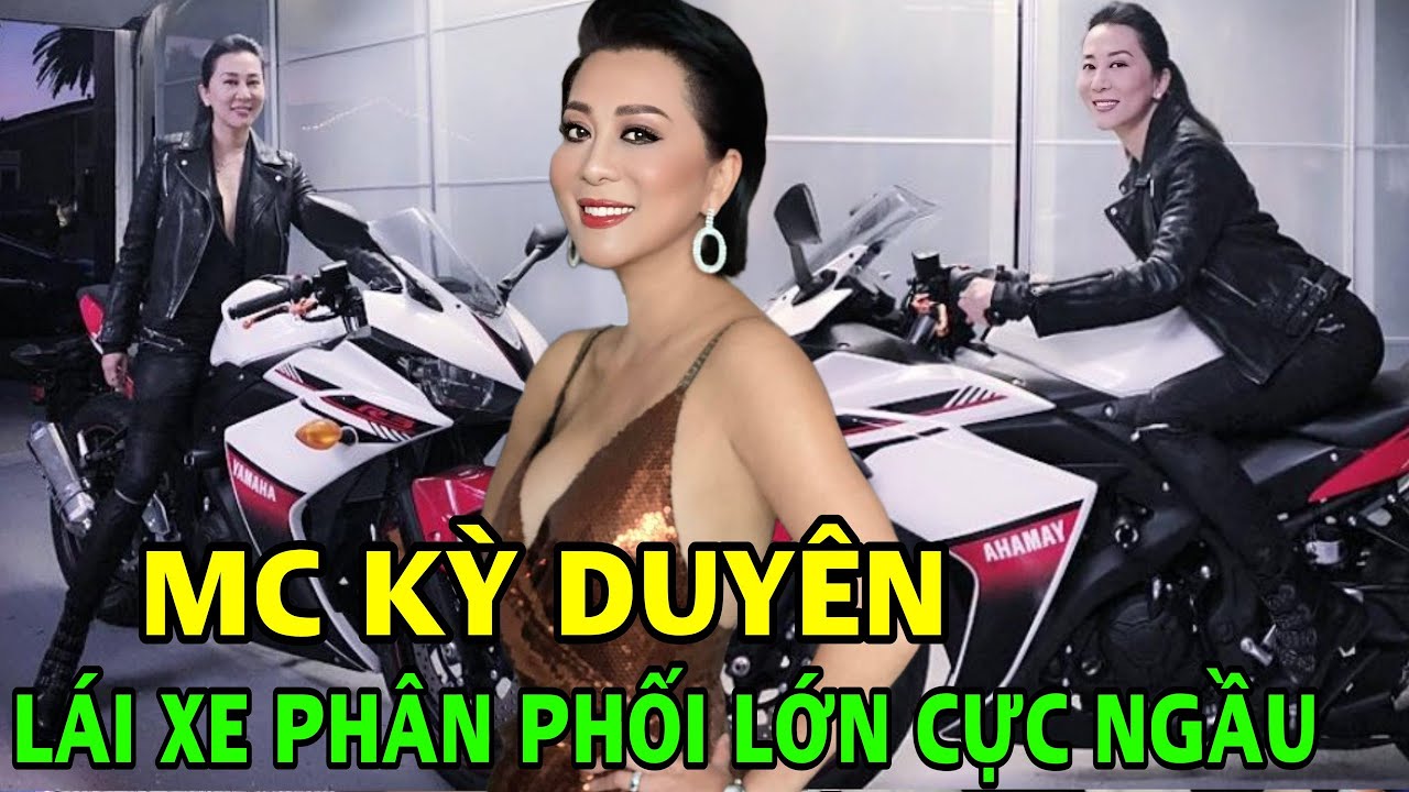 MC Kỳ Duyên lái xe phân khối lớn cực ngầu ở tuổi 53