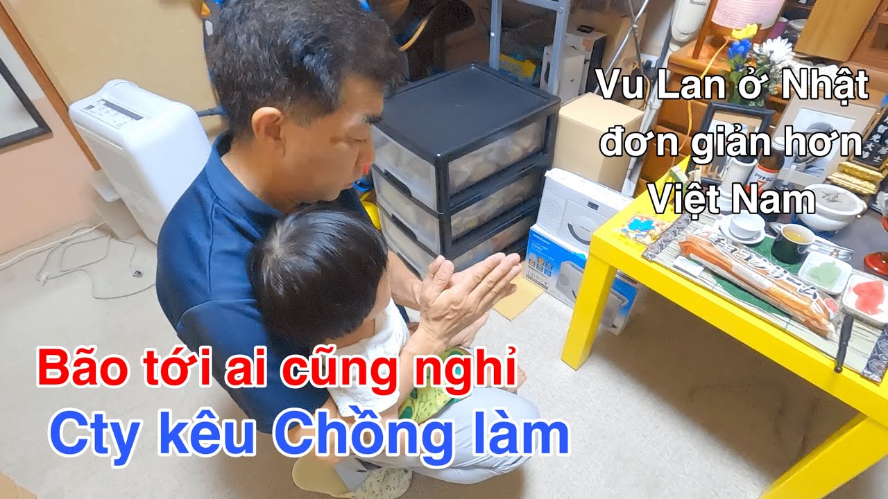 Chồng làm lễ đón Cha Mẹ về nhà chơi 3 ngày Obon, 2 An sợ Cha bị bão thổi bay | Trần Tiên Family