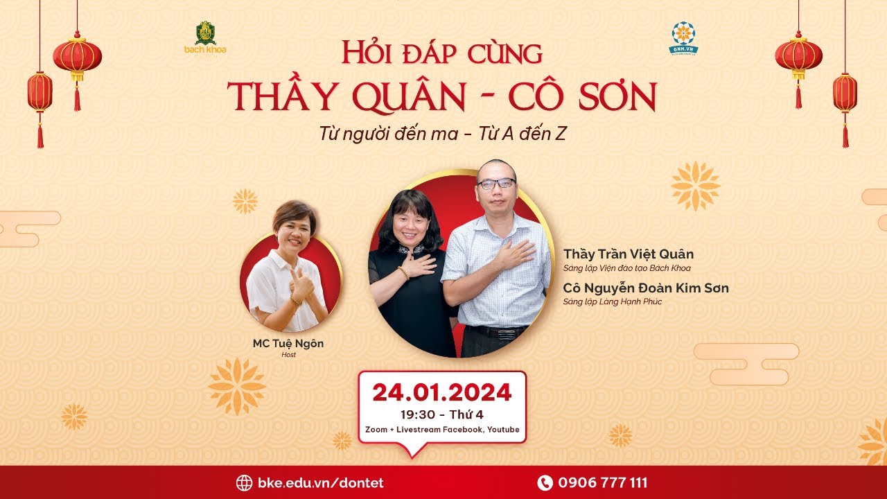 🥁[Talkshow Buổi 4] Hỏi đáp cùng thầy Quân, cô Kim Sơn - Từ người đến ma - từ A đến Z