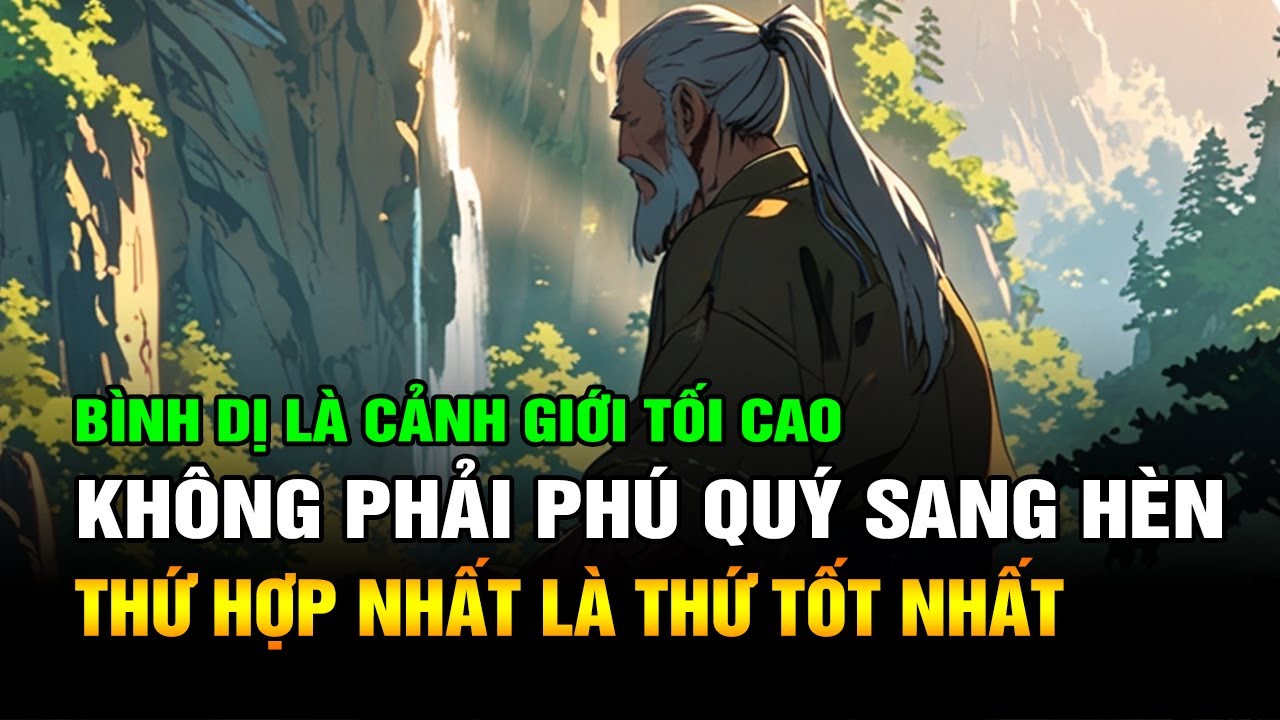 Sống ở đời: Không phải phú quý sang hèn điều gì phù hợp với bạn mới là tốt nhất