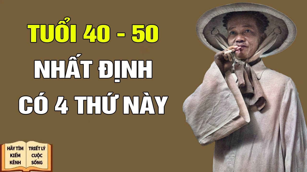 4 thứ Tuổi Trung Niên nhất định phải có