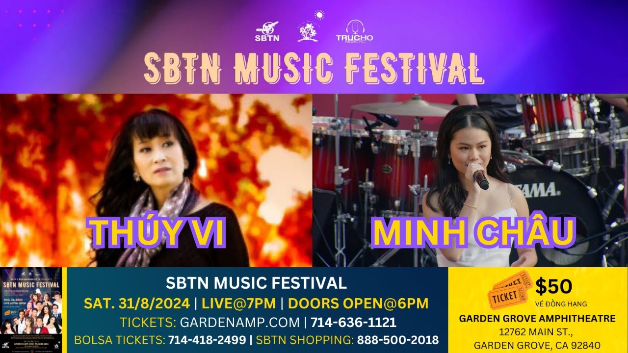 Thúy Vi & Minh Châu đến với Đại Hội Nhạc Trẻ Mùa Hè 2024 SBTN Music Festival 31/8/2024