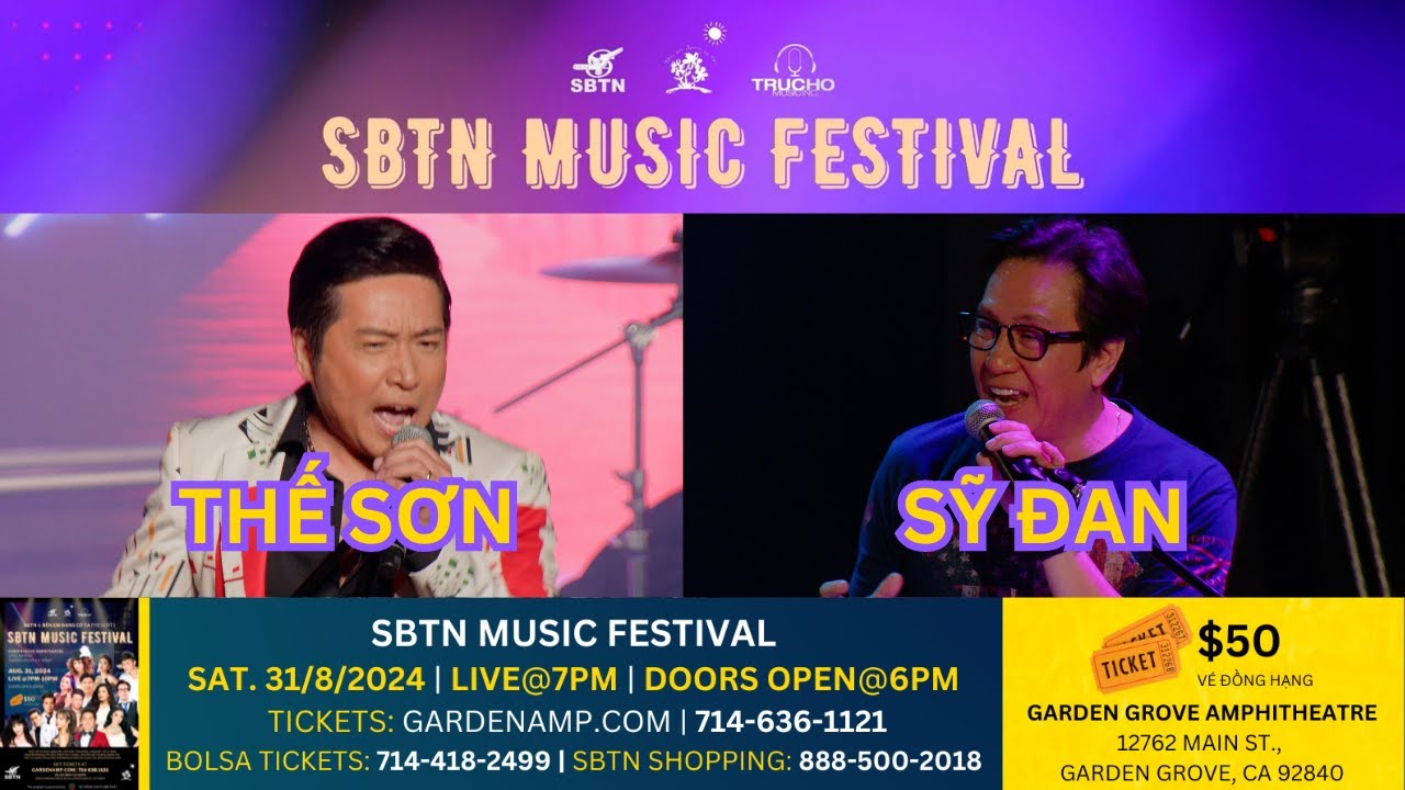 Thế Sơn & Sỹ Đan đến với Đại Hội Nhạc Trẻ Mùa Hè 2024 SBTN Music Festival 31/8/2024