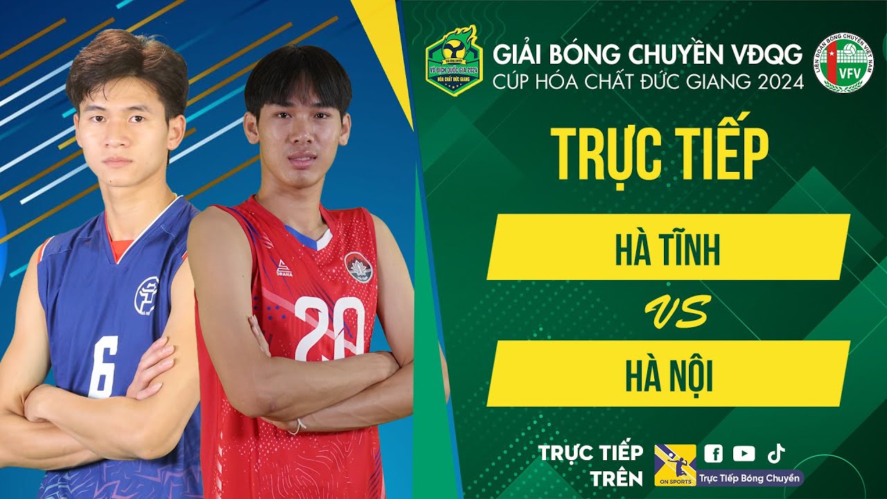 Tường thuật | HÀ TĨNH vs HÀ NỘI | Bảng Nam - Giải bóng chuyền VĐQG cúp HCĐG 2024