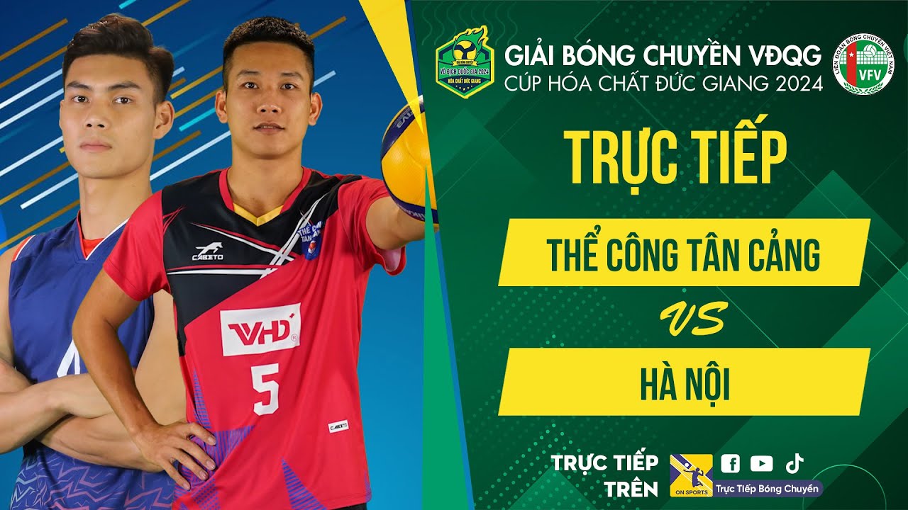 Tường thuật | THỂ CÔNG TÂN CẢNG vs HÀ NỘI | Bảng Nam - Giải bóng chuyền VĐQG cúp HCĐG 2024