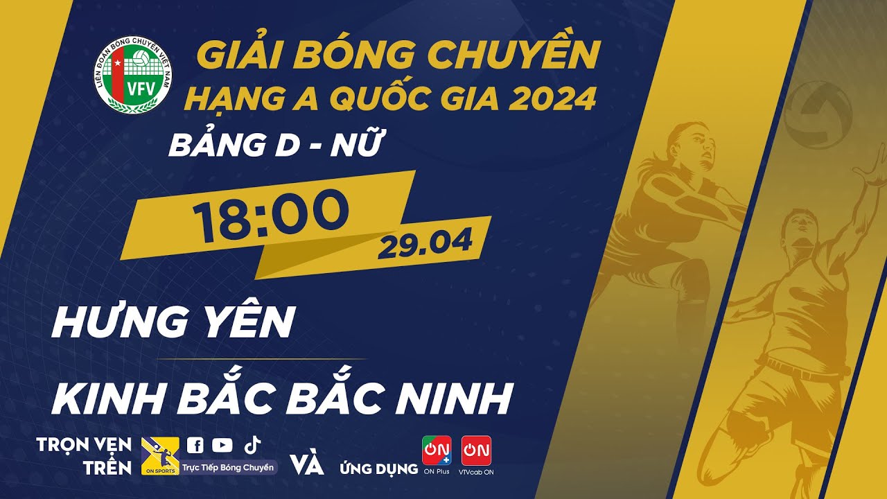 🔴Trực tiếp | Hưng Yên vs Kinh Bắc Bắc Ninh | Bảng D - Nữ giải bóng chuyền hạng A quốc gia 2024