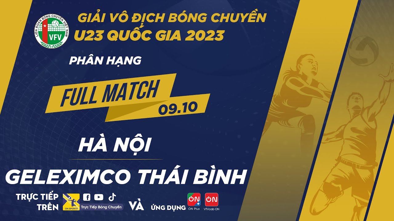 Full Match | GELEXINCO THÁI BÌNH vs HÀ NỘI | Giải vô địch bóng chuyền U23 QG 2023