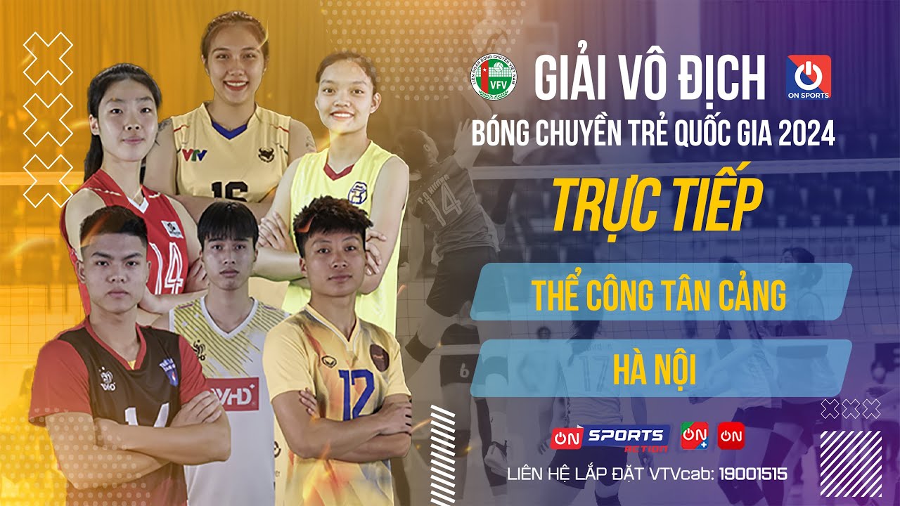 🔴Trực tiếp | Thể Công Tân Cảng vs Hà Nội | Bán kết - Nam giải vô địch bóng chuyền trẻ QG 2024