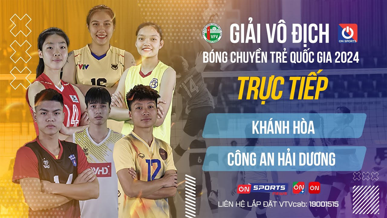 🔴Trực tiếp | Khánh Hòa vs Công An Hải Dương | Bảng A - Nam giải vô địch bóng chuyền trẻ QG 2024