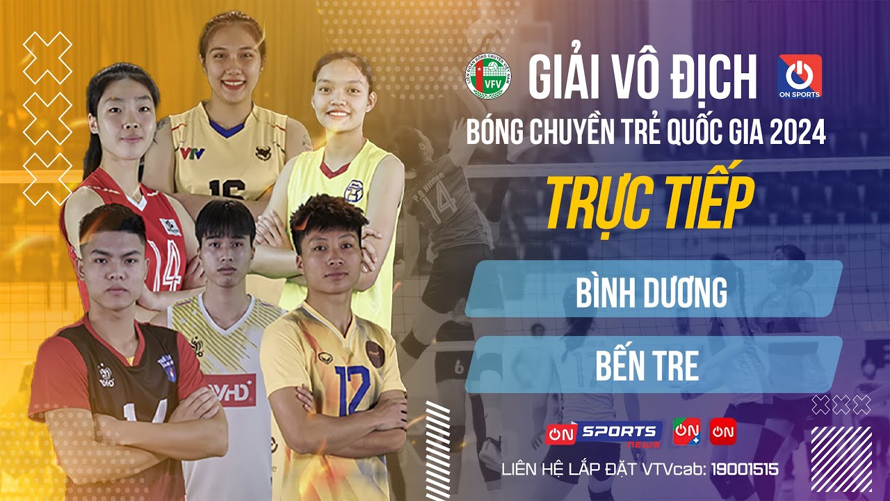 🔴Trực tiếp | Bình Dương vs Bến Tre | Bảng A - Nam giải vô địch bóng chuyền trẻ QG 2024