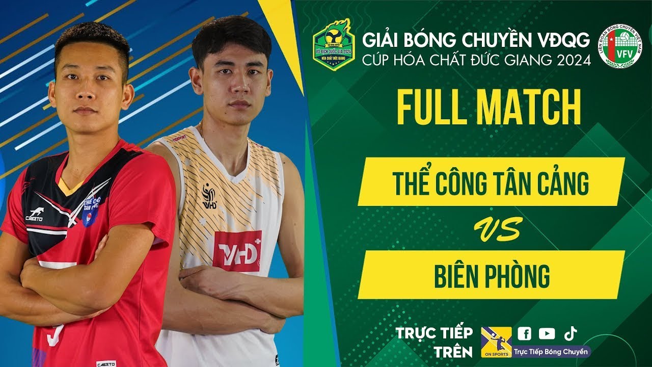 🔴Full HD | THỂ CÔNG TÂN CẢNG vs BIÊN PHÒNG | Bảng Nam - Giải bóng chuyền VĐQG cúp HCĐG 2024