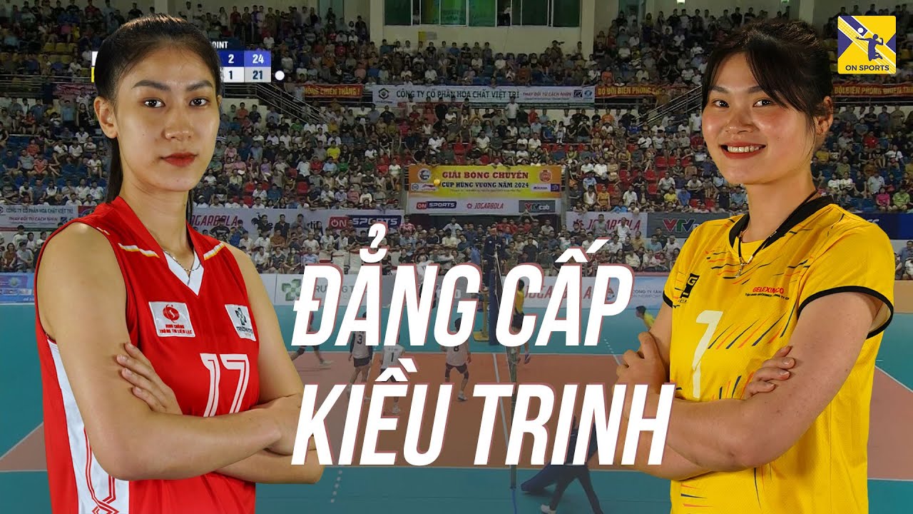 Kiều Trinh thể hiện đẳng cấp đối chuyền hàng đầu VN | Binh Chủng Thông Tin vs Geleximco Thái Bình