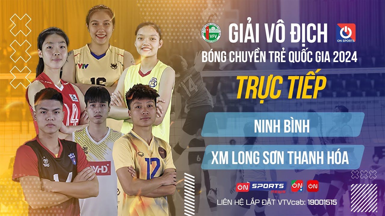 🔴Trực tiếp | Ninh Bình vs XM Long Sơn Thanh Hóa | Bảng D - Nữ giải vô địch bóng chuyền trẻ QG 2024