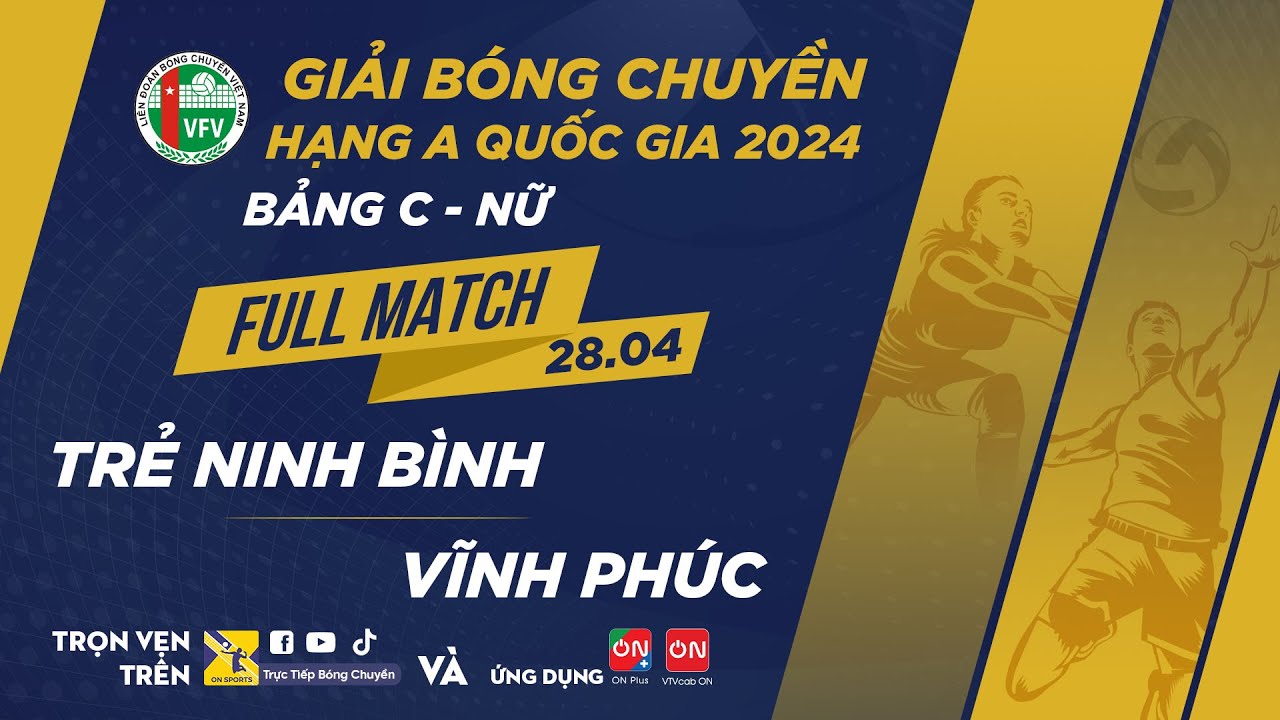 Full Match | Trẻ Ninh Bình vs Vĩnh Phúc | Bảng C - Nữ giải bóng chuyền hạng A quốc gia 2024