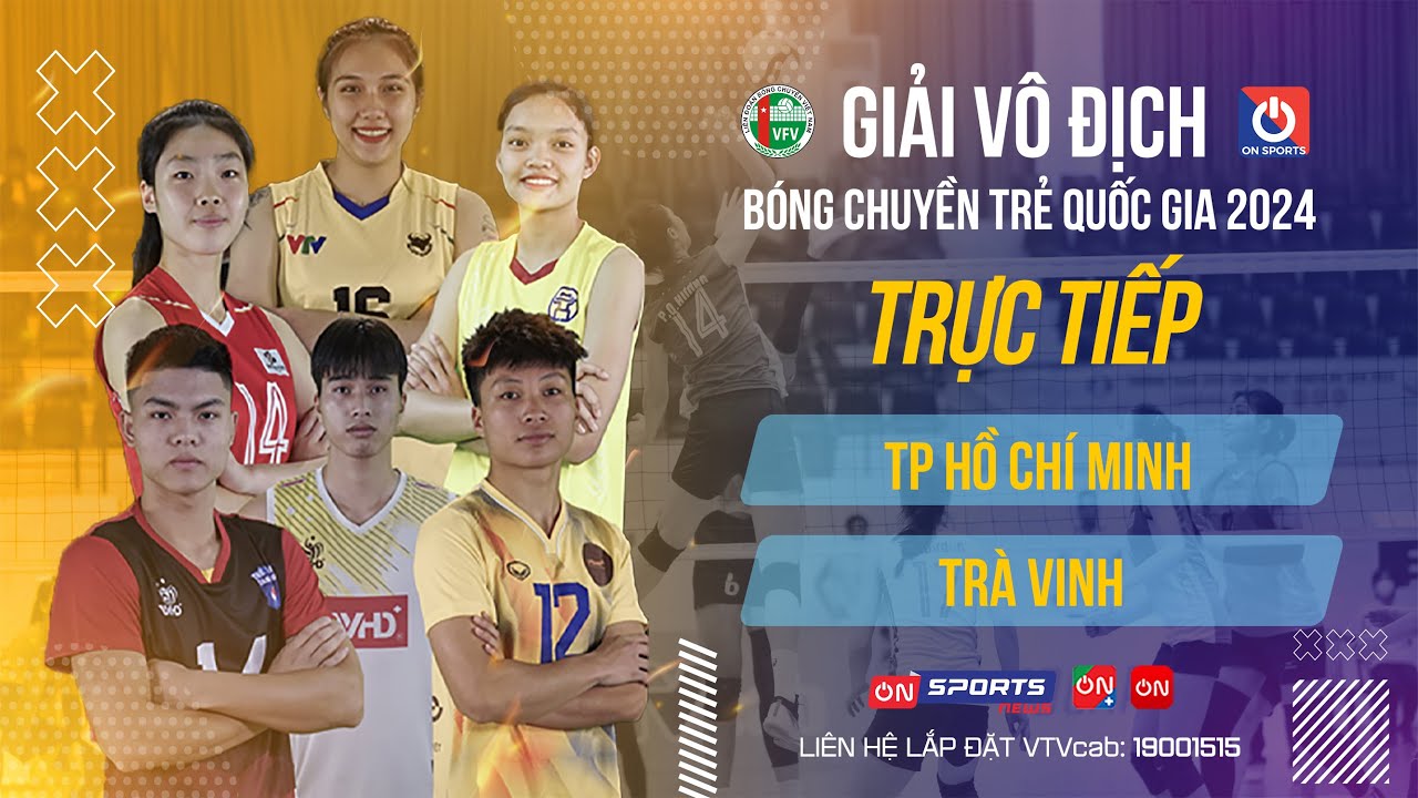 🔴Trực tiếp | TP Hồ Chí Minh vs Trà Vinh | Bảng B - Nam giải vô địch bóng chuyền trẻ QG 2024