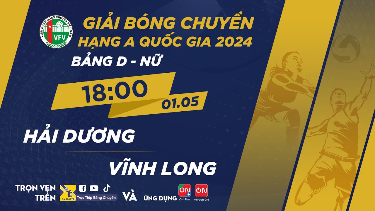 🔴Trực tiếp | Hải Dương vs Vĩnh Long | Bảng D - Nữ giải bóng chuyền hạng A quốc gia 2024