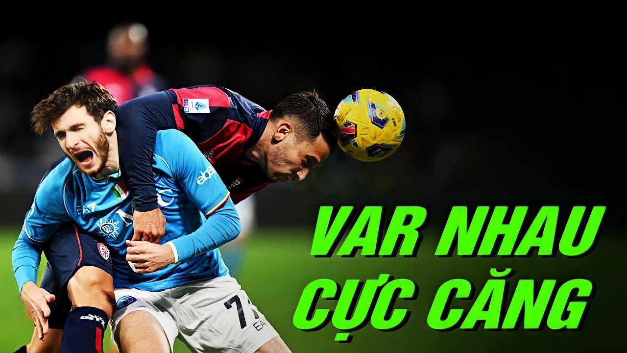 Cầu thủ 2 đội "VAR NHAU" cực căng và cái kết 6 phút 3 bàn quá kịch tính.