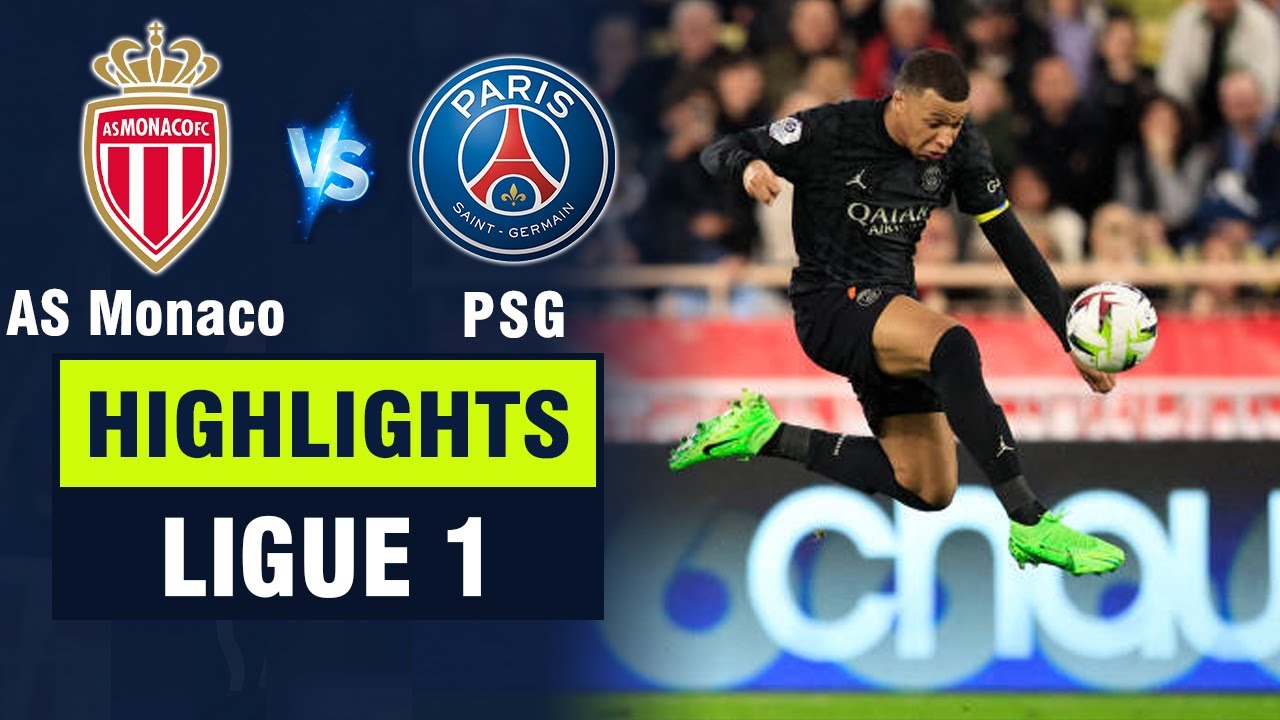 Highlights AS MONACO vs PSG: Mbappe chấn thương - Minamino kém duyên trong ngày PSG bạc nhược.