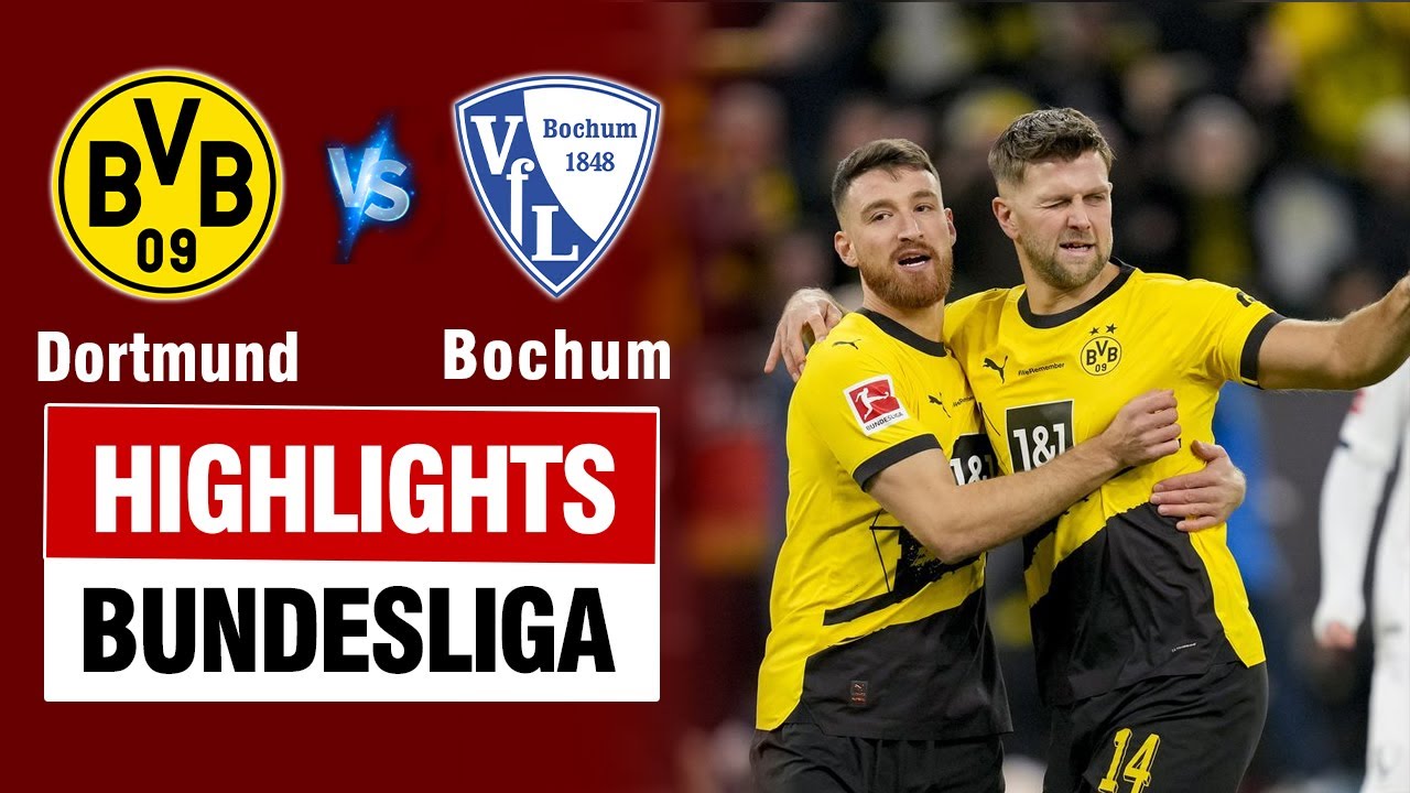 Highlights DORTMUND vs BOCHUM: Füllkrug "làm nhẹ" cú đúp trên chấm penalty, pha phản lưới hài hước.