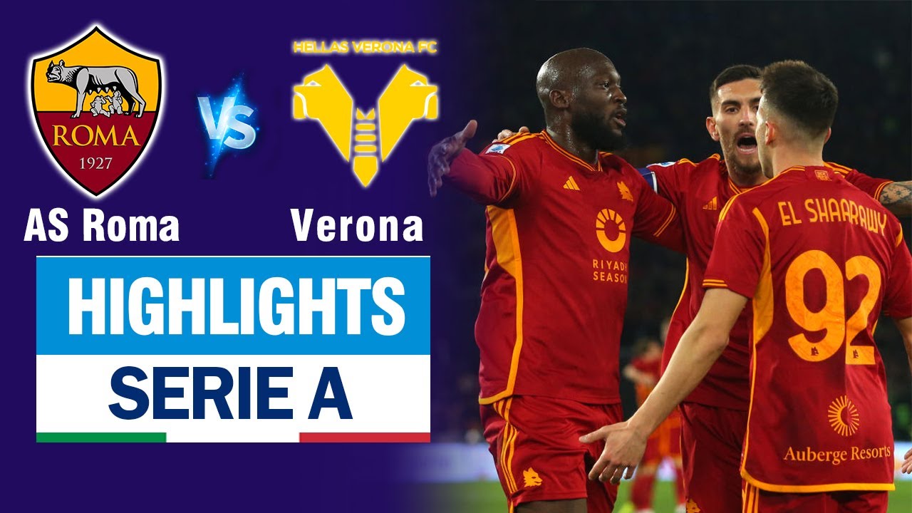 Highlights AS ROMA vs VERONA: Siêu phẩm từ khoảng cách 35 mét, Lukaku bay cao khi vắng Mourinho.