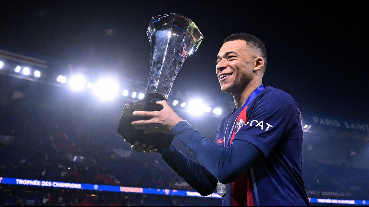 Khoảnh khắc Mbappe vô địch Siêu Cúp Pháp 2023 lần cuối cùng PSG.