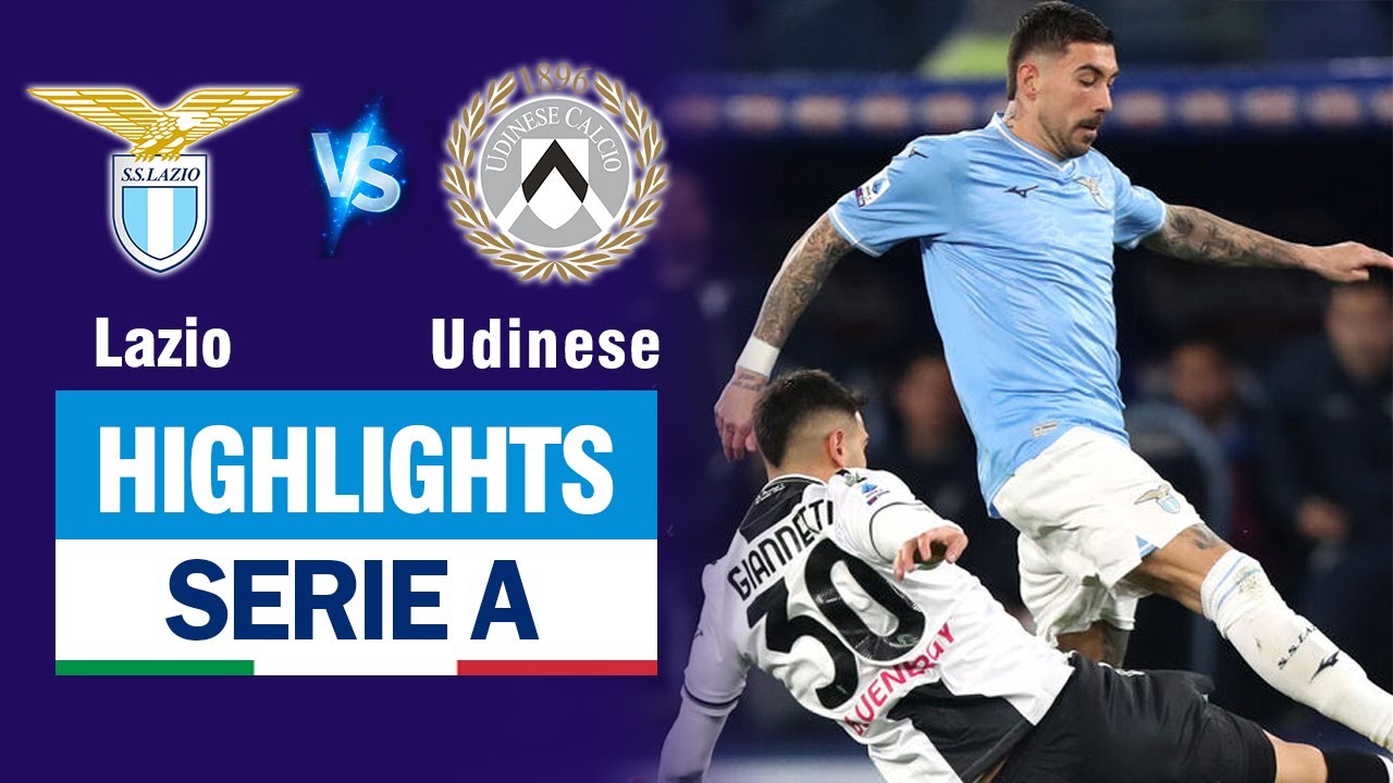 Highlights LAZIO vs UDINESE: Siêu phẩm đá phản lưới nhà và màn trình diễn quá hay của thủ môn.