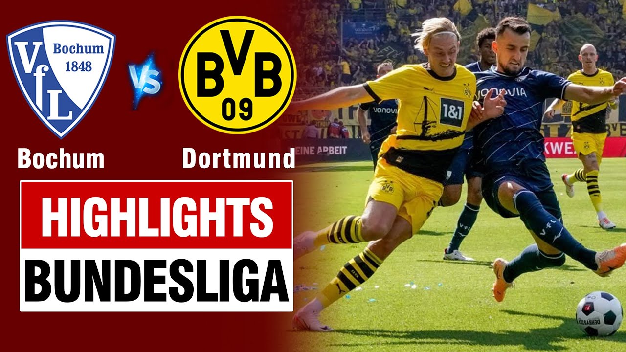 Highlights BOCHUM vs DORTMUND: Đôi công mãn nhãn, chia điểm nghẹt thở