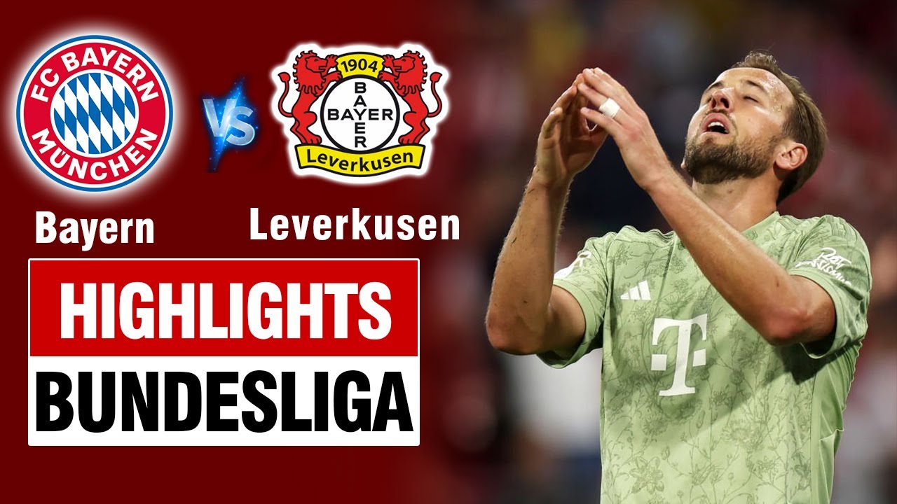 Highlights BAYERN MUNICH vs LEVERKUSEN: Harry Kane nổ súng cực sớm, siêu phẩm đá phạt miễn chê.