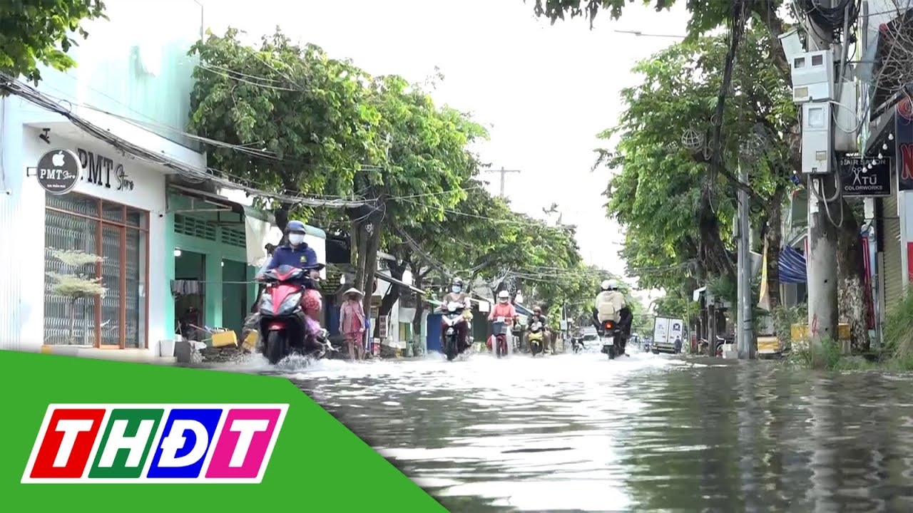 Sa Đéc: Triều cường dâng cao, nhiều tuyến đường ngập nước | THDT