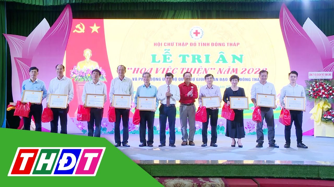 Đồng Tháp: Lễ tri ân Hoa việc thiện năm 2023 | THDT