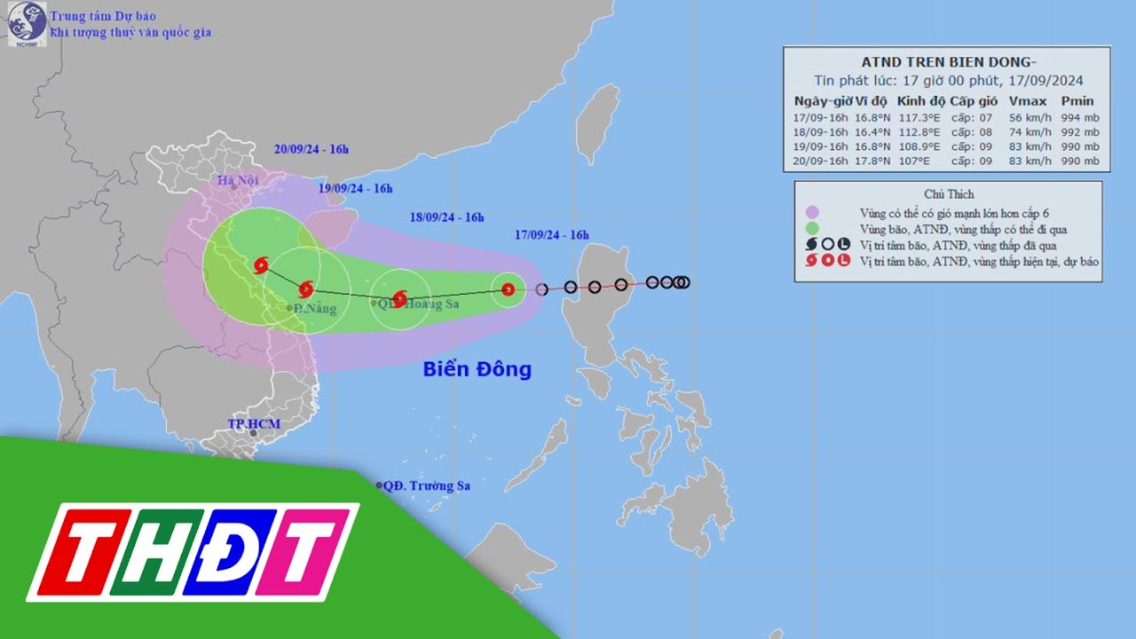 Áp thấp nhiệt đới vào Biển Đông, dự báo rất phức tạp | THDT