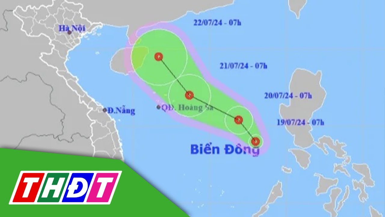 Áp thấp nhiệt đới trên biển Đông gây mưa giông mạnh | THDT