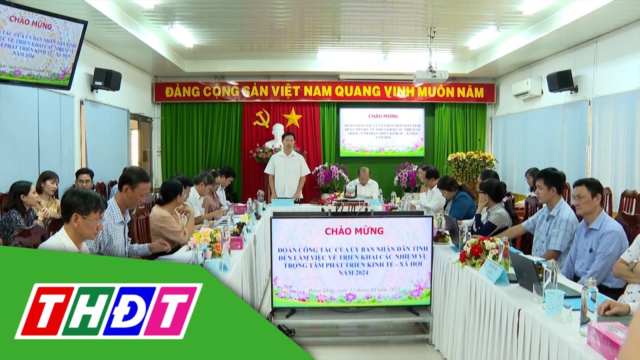 Lãnh đạo tỉnh Đồng Tháp làm việc với Sở Y tế | THDT