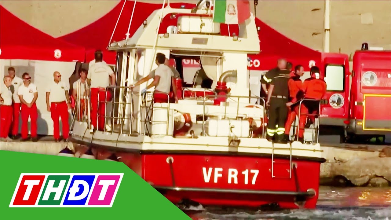 Tìm thấy 5 thi thể trong vụ chìm du thuyền ngoài khơi Italy | THDT