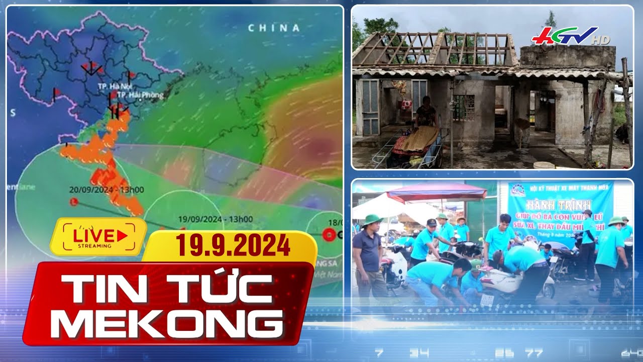 [🔴 Live] Cứu tàu cá cùng 12 ngư dân trên vùng biển Quảng Nam | Tin tức Mekong 19.9.2024