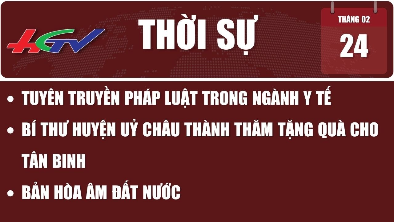 [🔴 Trực tiếp] Thời sự Hậu Giang 24.02.2024 | Truyền hình Hậu Giang