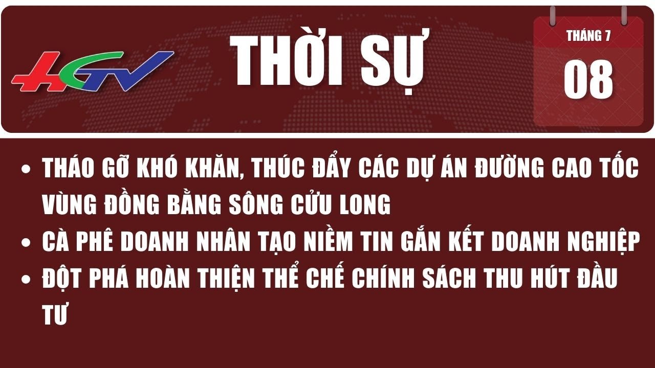 Thời sự Hậu Giang 08/7/2023 | Truyền hình Hậu Giang