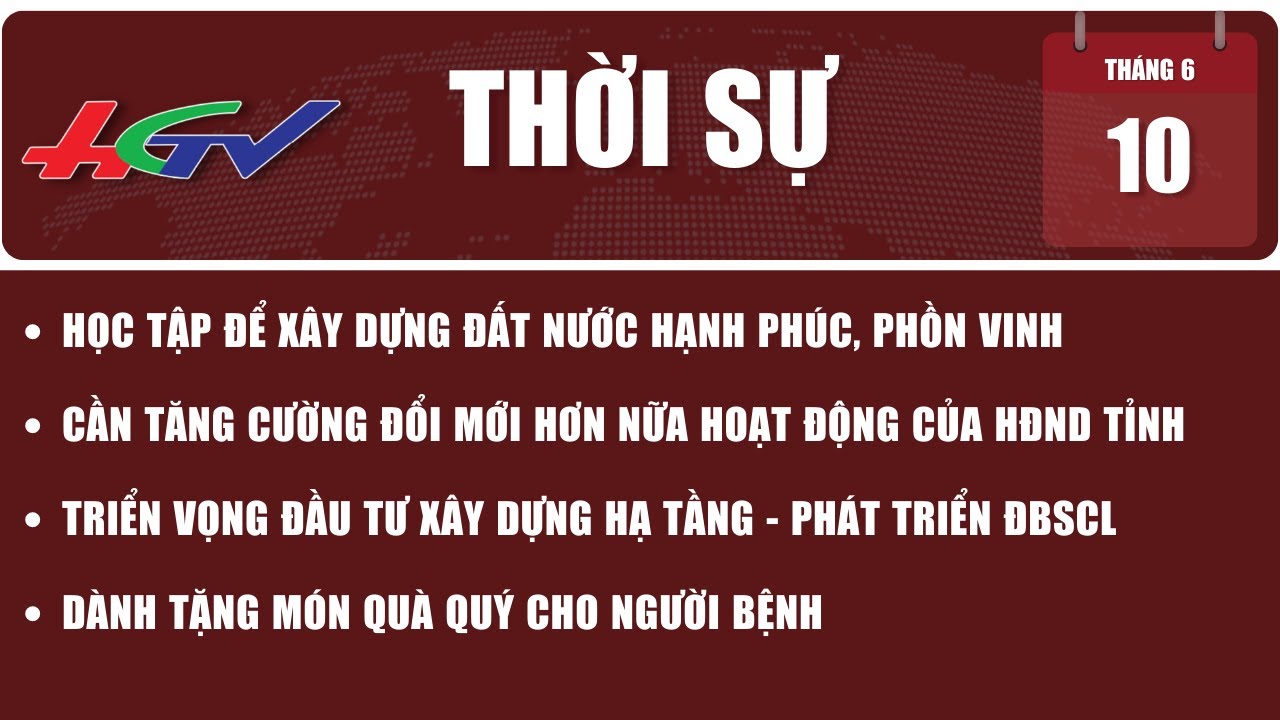 Thời sự Hậu Giang 10/6/2023 | Truyền hình Hậu Giang