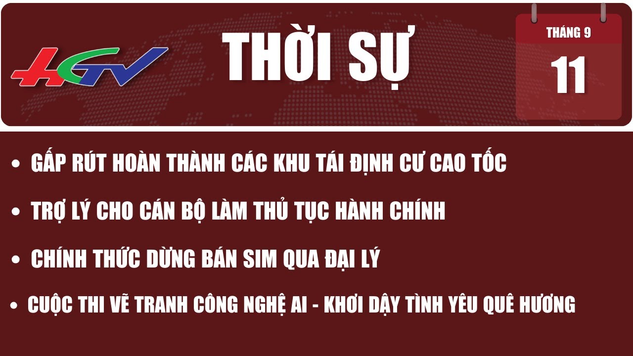 Thời sự Hậu Giang 11/9/2023 | Truyền hình Hậu Giang